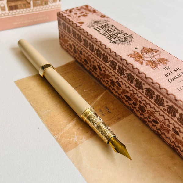 Majestic Maple Satin Brush Fountain Pen - oblation papers & press