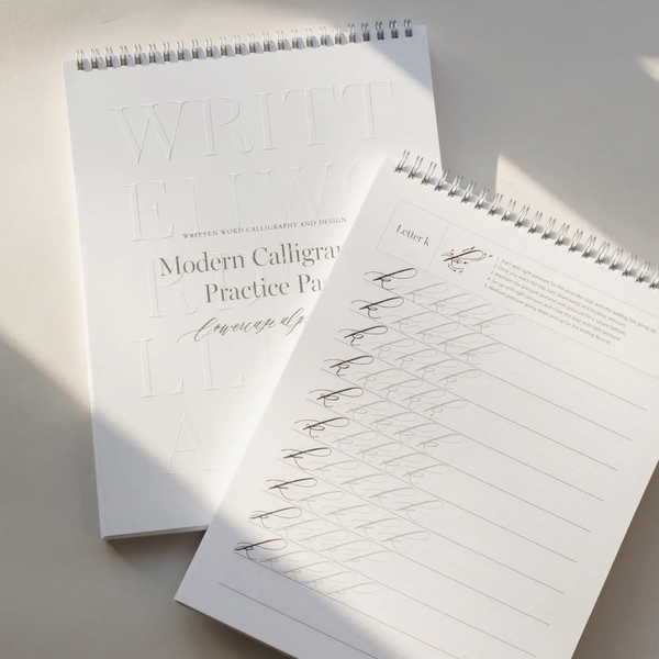 Calligraphy Word Written Practice Notebook Improve Stock Photo 1268050966