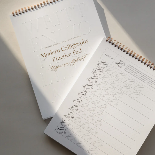 Calligraphy Word Written Practice Notebook Improve Stock Photo 1268050966