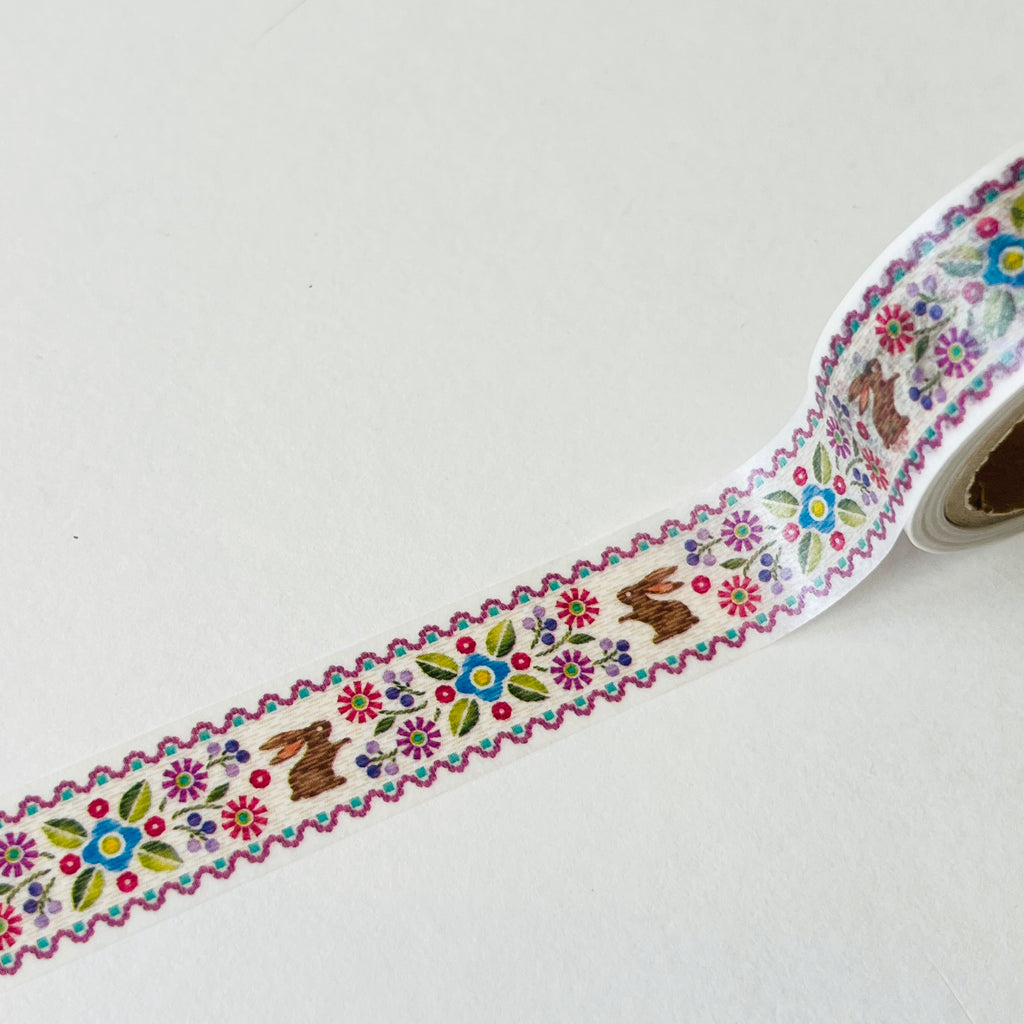 Embroidered Ribbon Violet Washi Tape