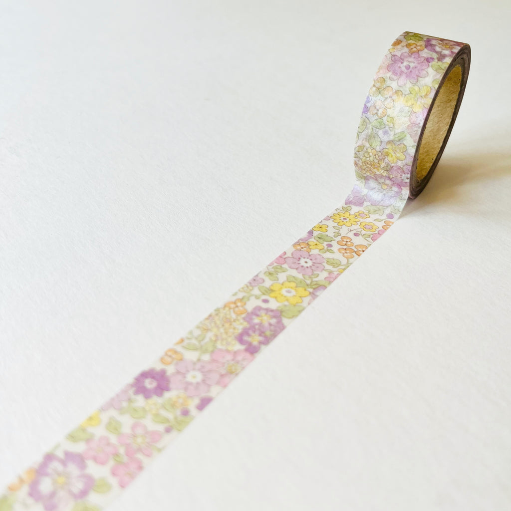 Risette Floral Washi Tape - Roz - niconeco zakkaya