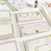 niconeco Japanese Color Letterpress Notecard - Rikyucha(利休茶)