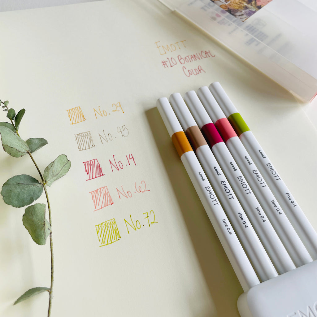 emott Fineliner Pen Set #1 Vivid Color 5 Colors