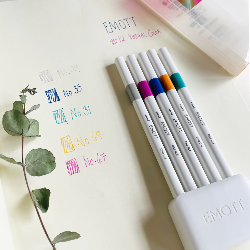 Emott 5 Color Fineliner Marker Set - No.10 Botanical Color – niconeco  zakkaya