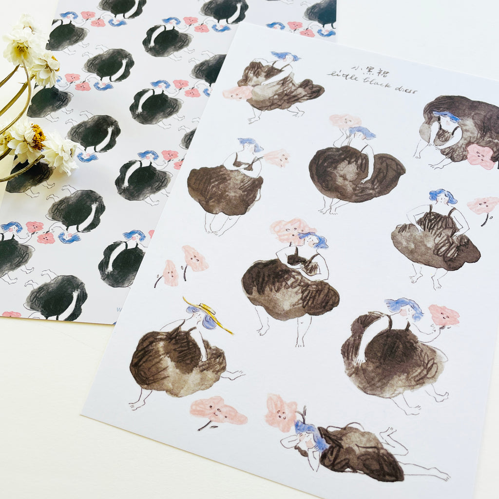 Dodolulu Original Washi Sticker - Little Black Dress