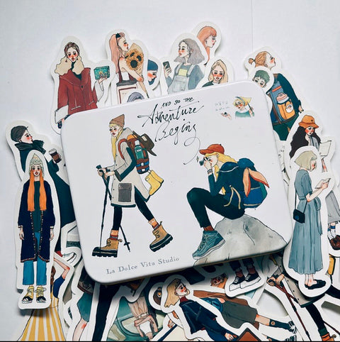 La Dolce Vita Print-On Sticker - Journal Girl – niconeco zakkaya