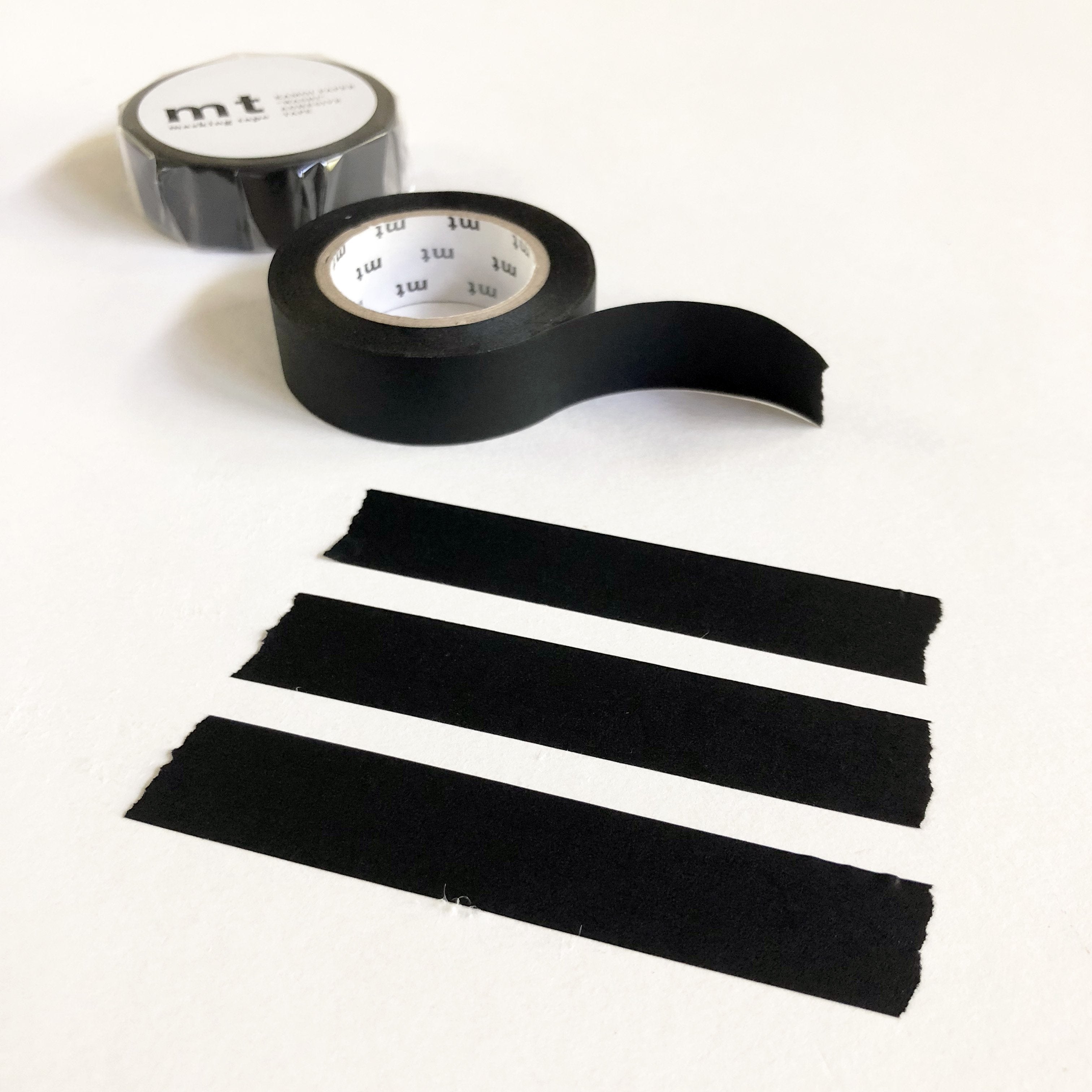 mt Basic Tone Washi Tape - Charcoal-niconeco zakkaya