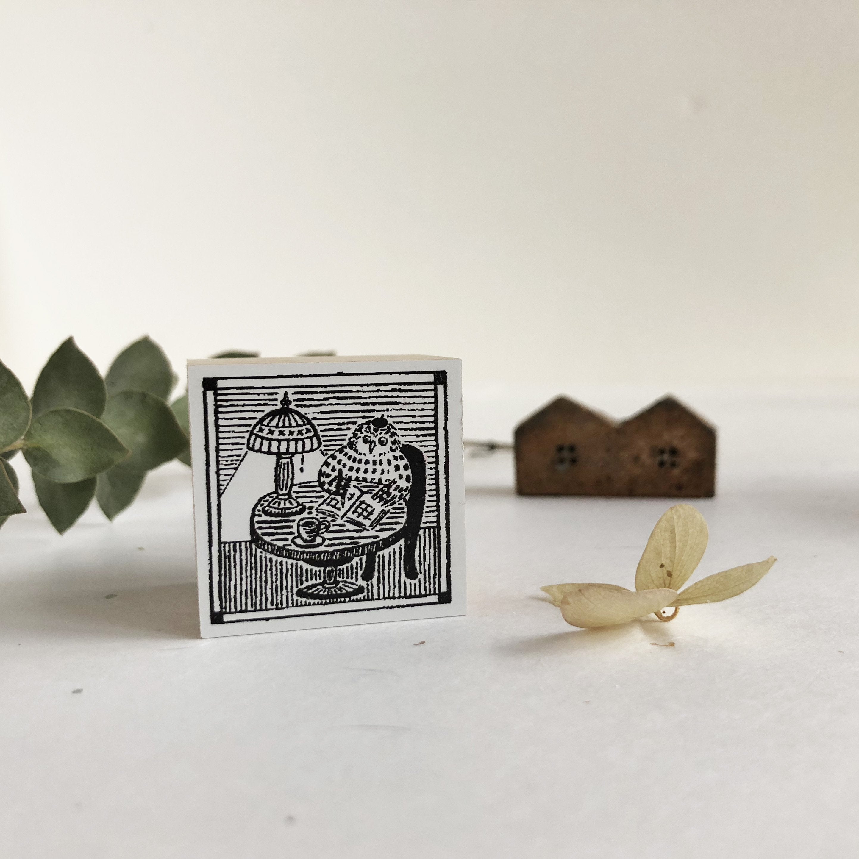 niconeco zakkaya x Hiraoka Hitomi Collabration Rubber Stamp - Quiet Night-niconeco zakkaya