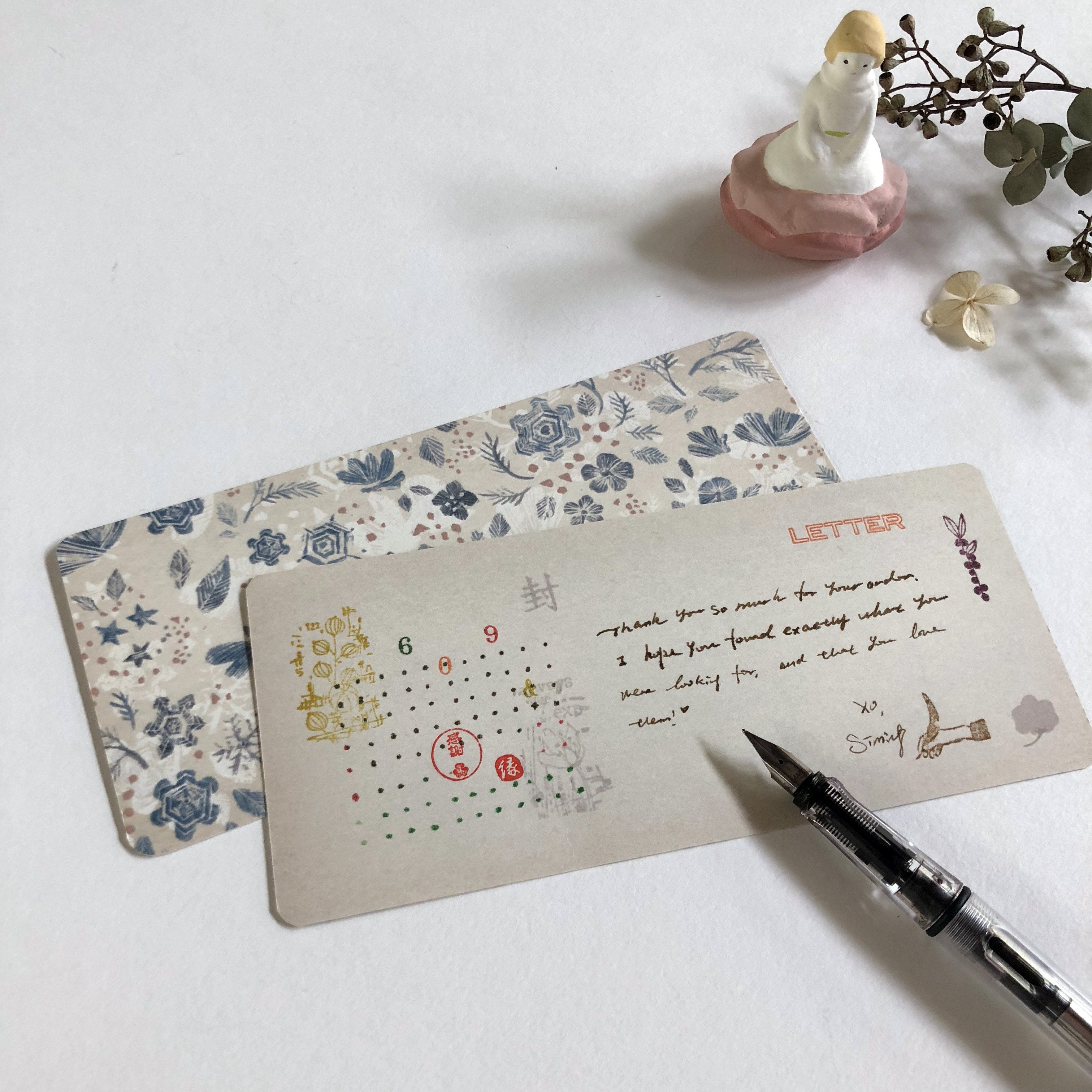 Omori Yuko Note Card - Yuki no Hana (雪の花）-niconeco zakkaya