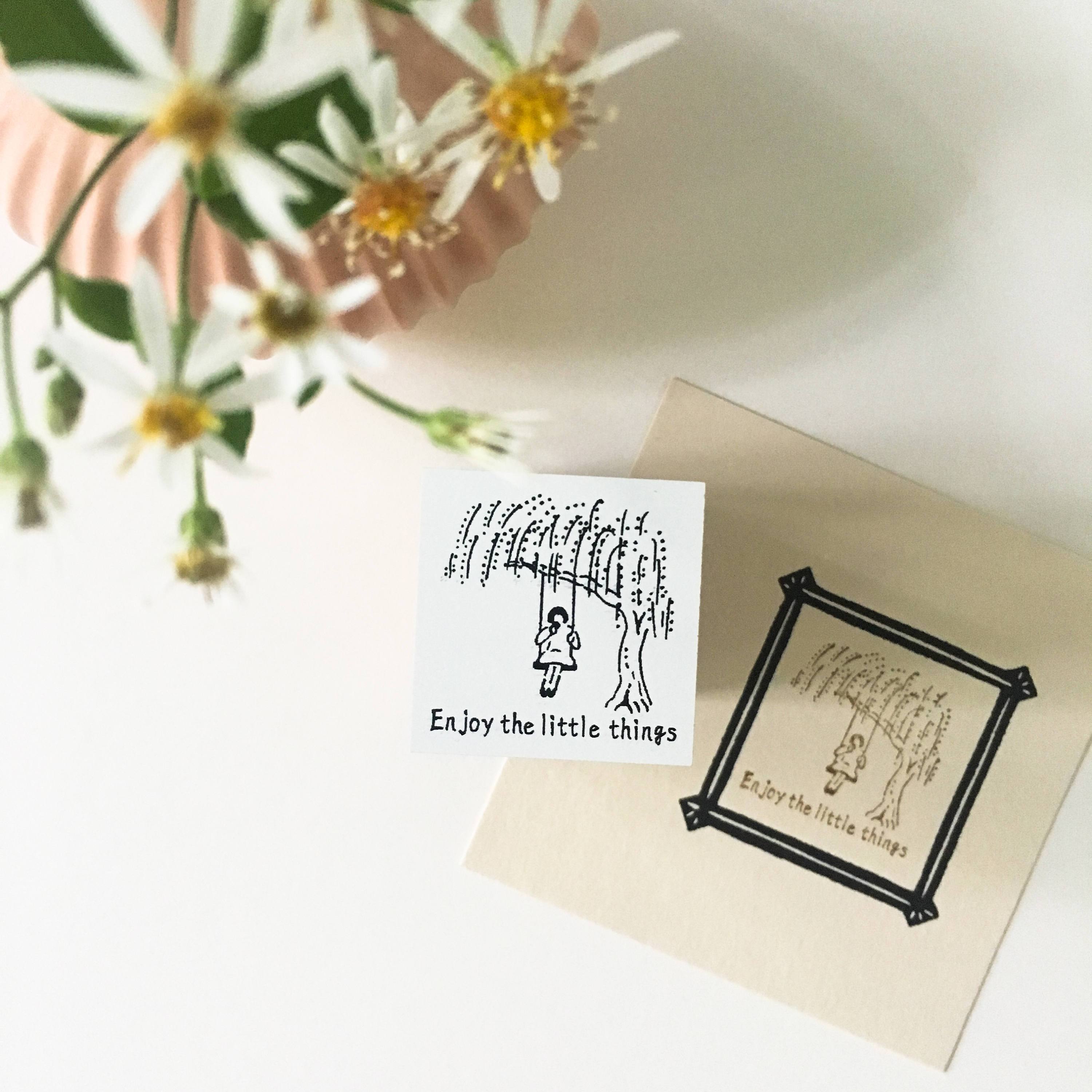 Rakui Hana x niconeco zakkaya Collaboration Stamp - Enjoy the little things-niconeco zakkaya