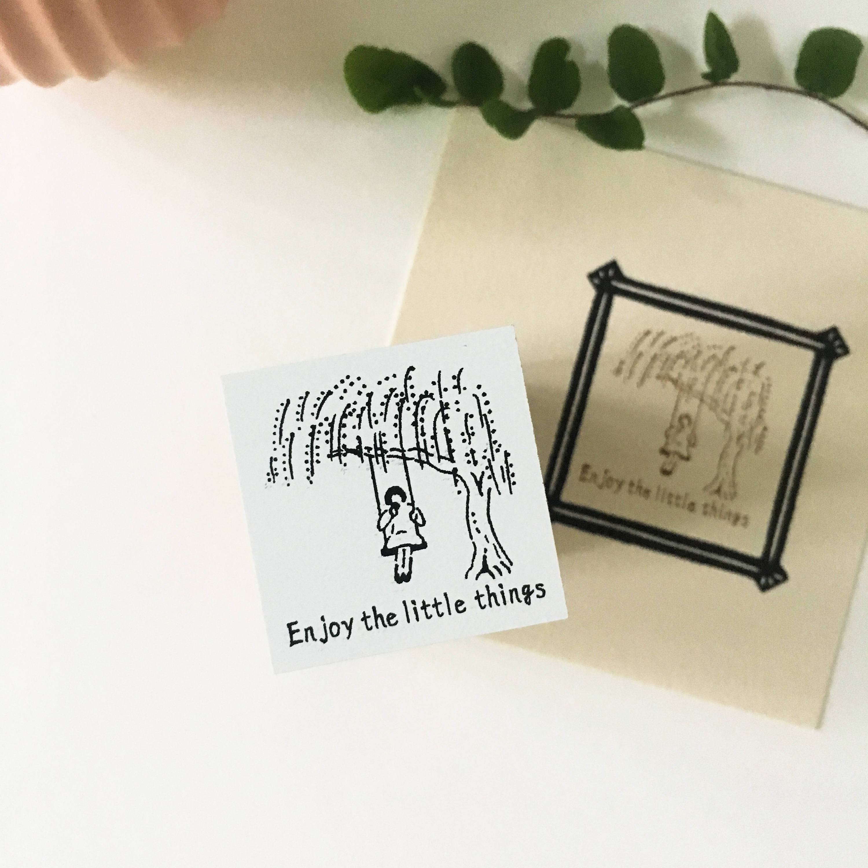 Rakui Hana x niconeco zakkaya Collaboration Stamp - Enjoy the little things-niconeco zakkaya