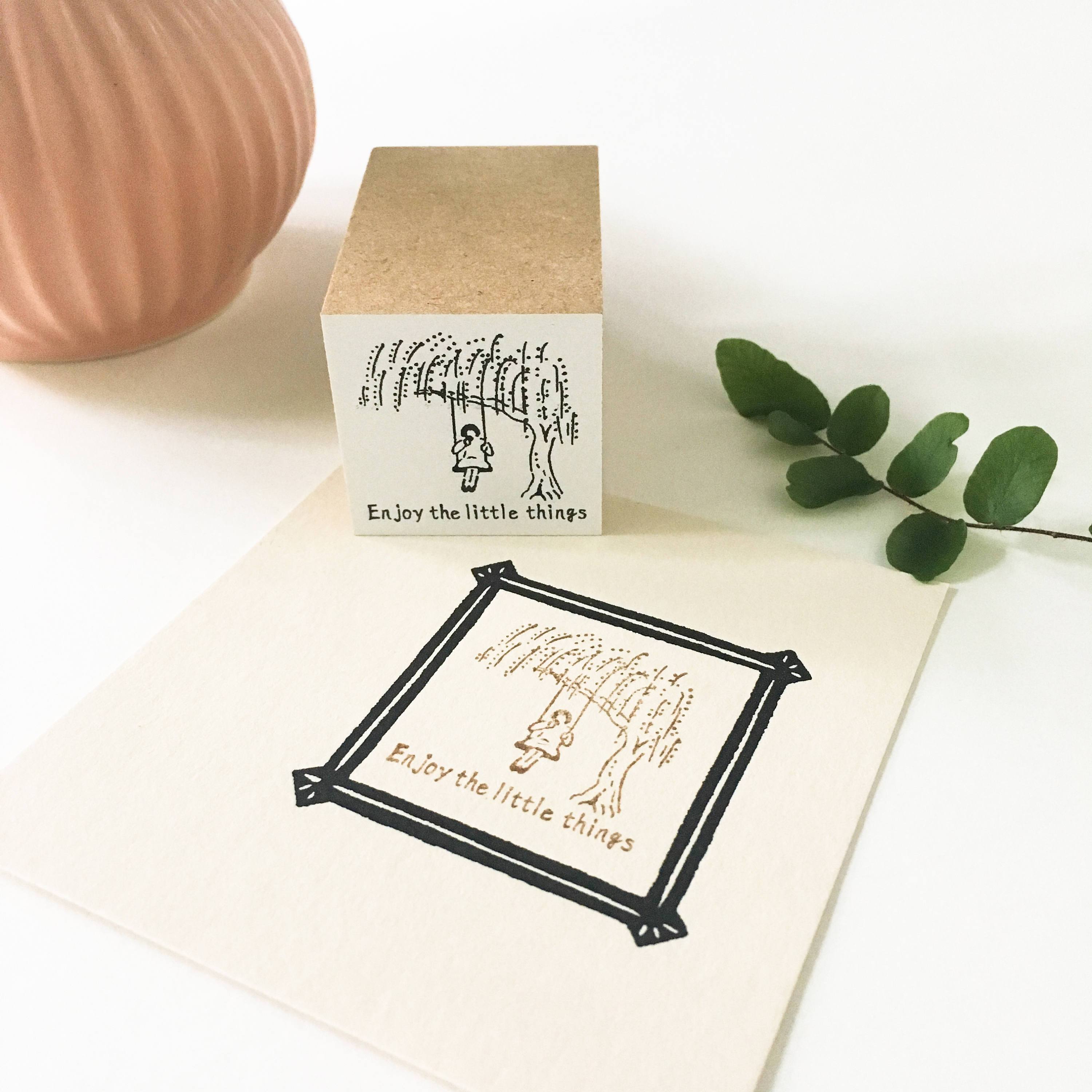 Rakui Hana x niconeco zakkaya Collaboration Stamp - Enjoy the little things-niconeco zakkaya