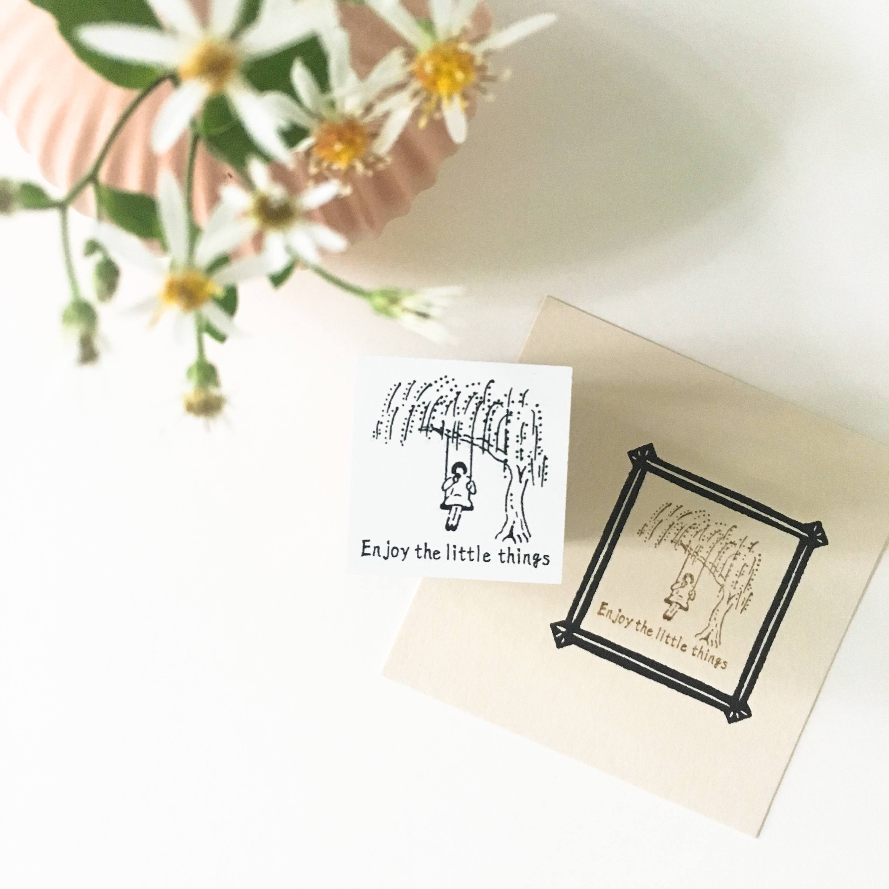 Rakui Hana x niconeco zakkaya Collaboration Stamp - Enjoy the little things-niconeco zakkaya