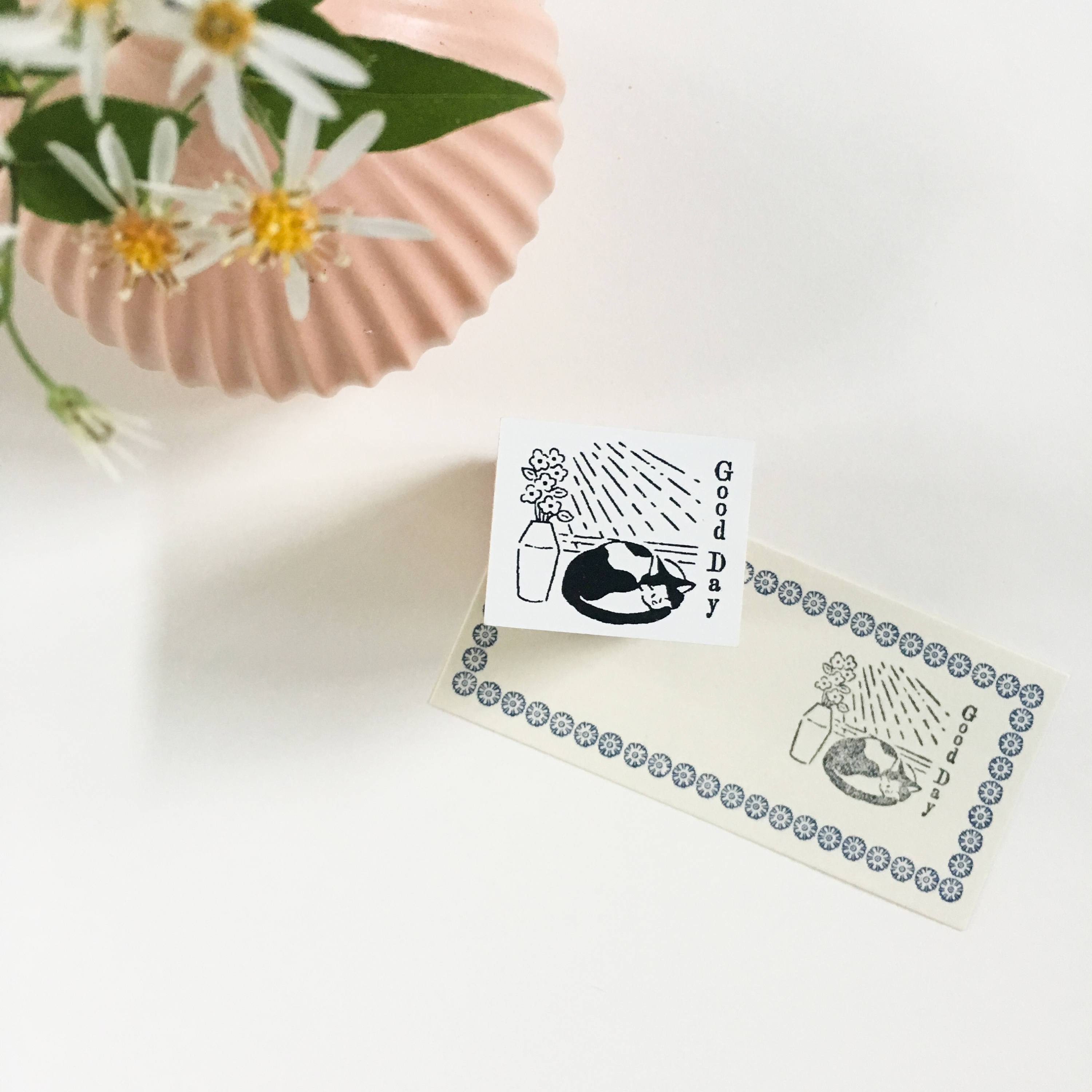 Rakui Hana x niconeco zakkaya Collaboration Stamp - Good day-niconeco zakkaya