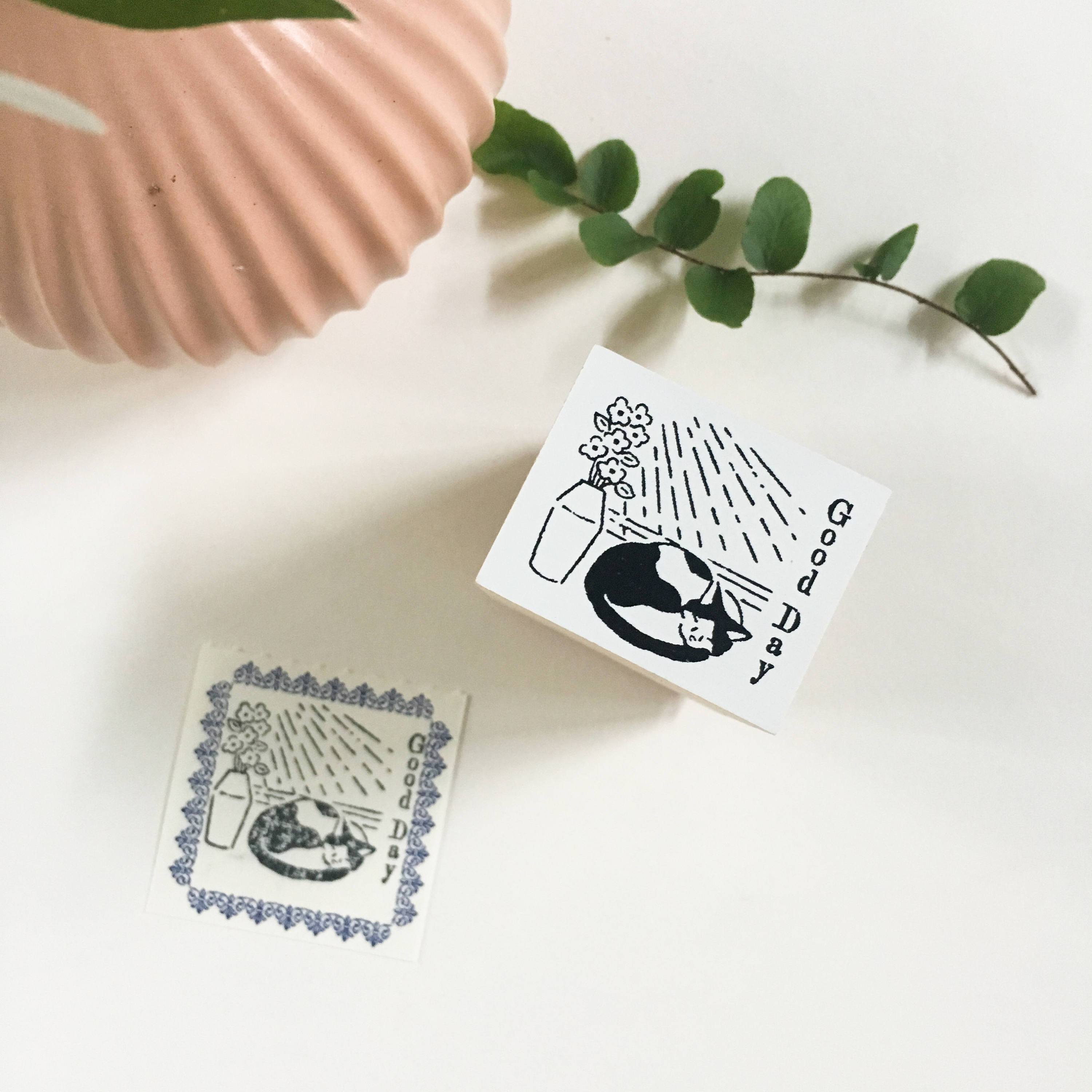 Rakui Hana x niconeco zakkaya Collaboration Stamp - Good day-niconeco zakkaya