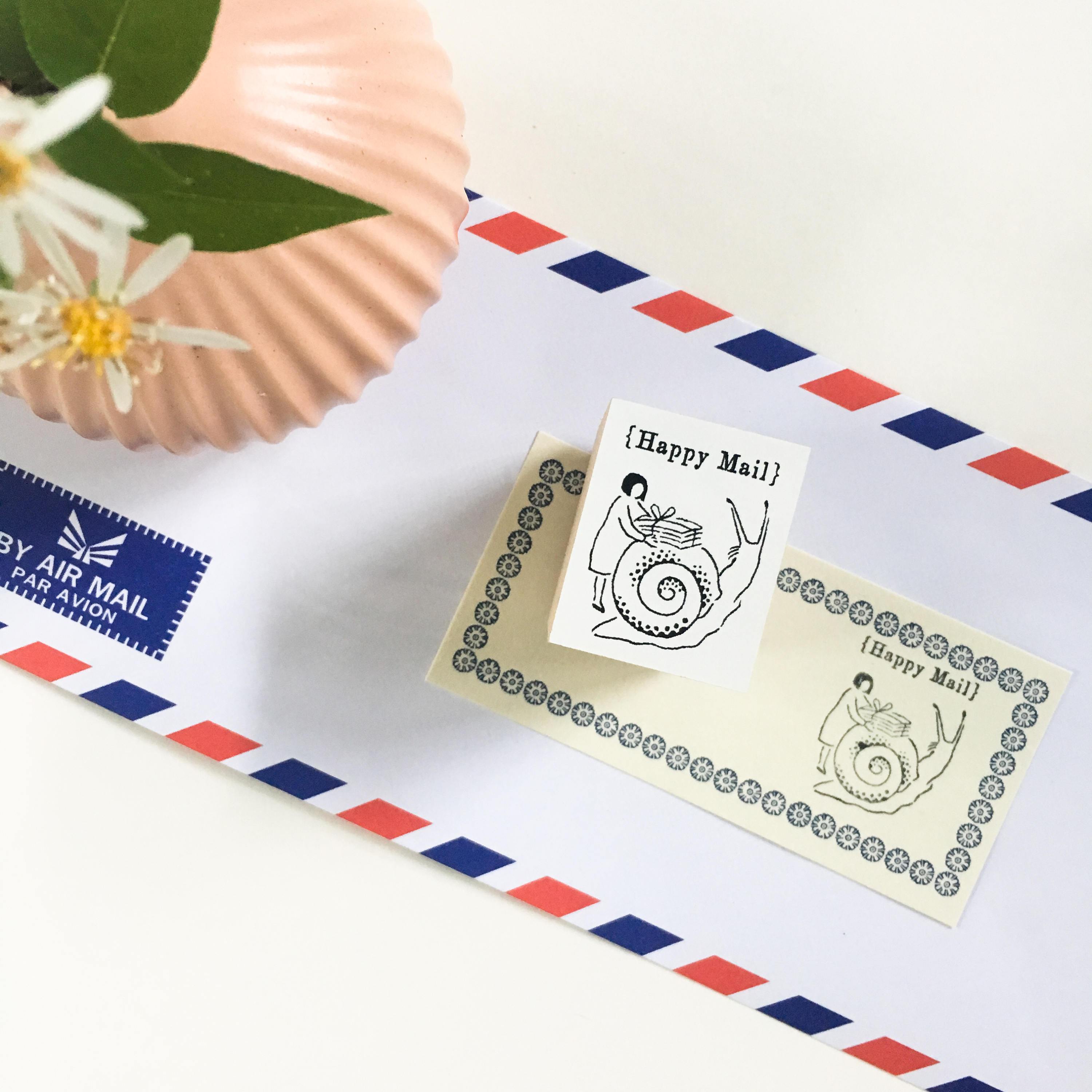 Rakui Hana x niconeco zakkaya Collaboration Stamp - Happy mail-niconeco zakkaya