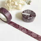 Ten to Sen Hydrangea Flower Washi Tape - Red Purple-niconeco zakkaya