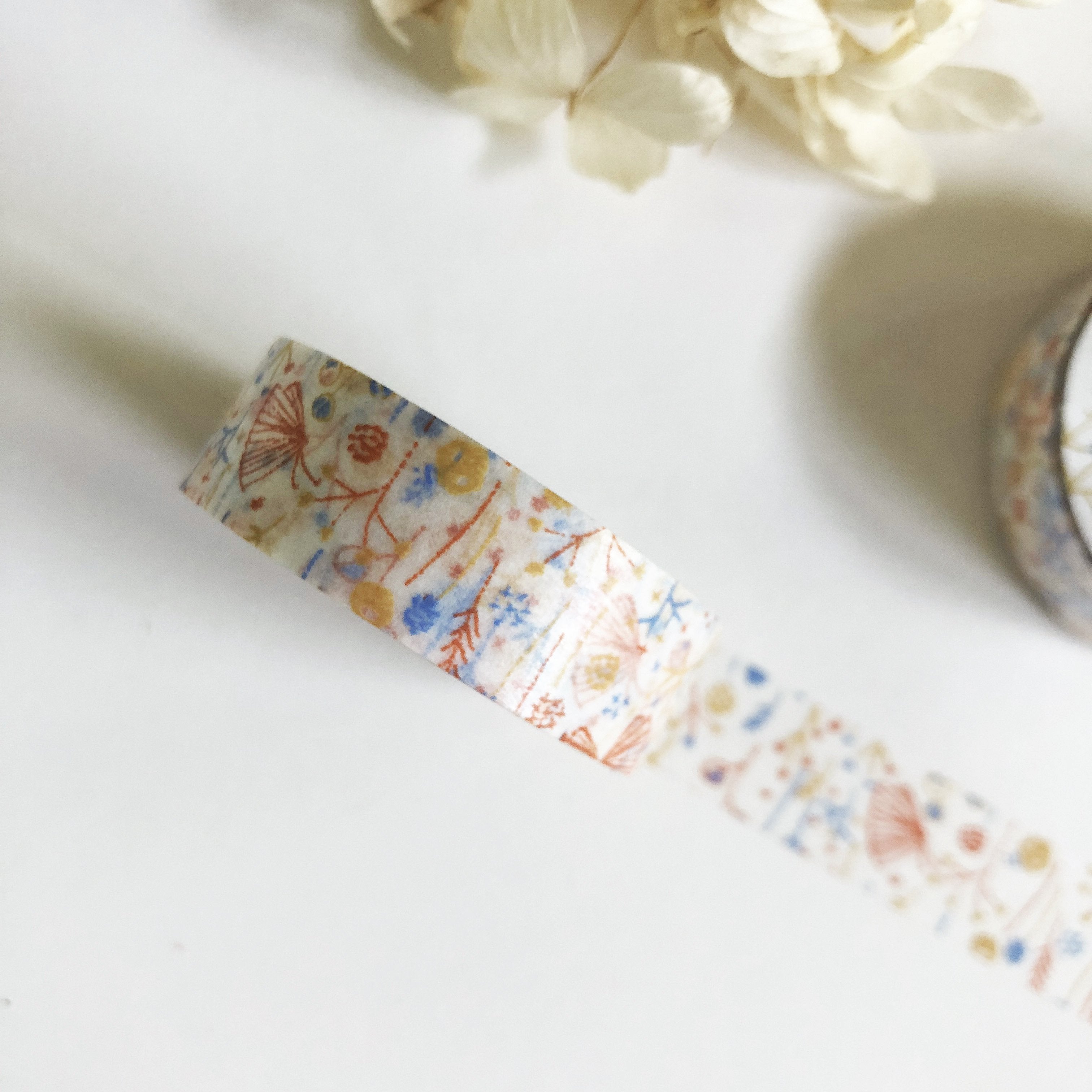 Ten to Sen Shigemi Floral Washi Tape - Blossom-niconeco zakkaya