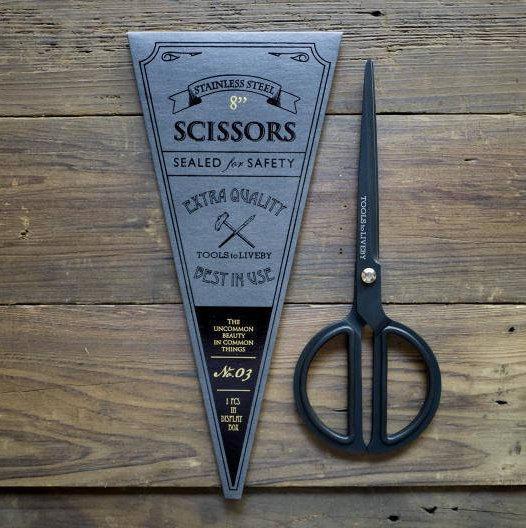 Tools to Liveby Scissors 8" (black)-niconeco zakkaya