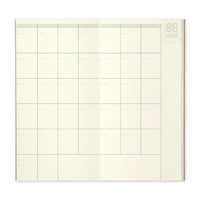 Traveler's Notebook 017 Free Diary Monthly Refill-niconeco zakkaya