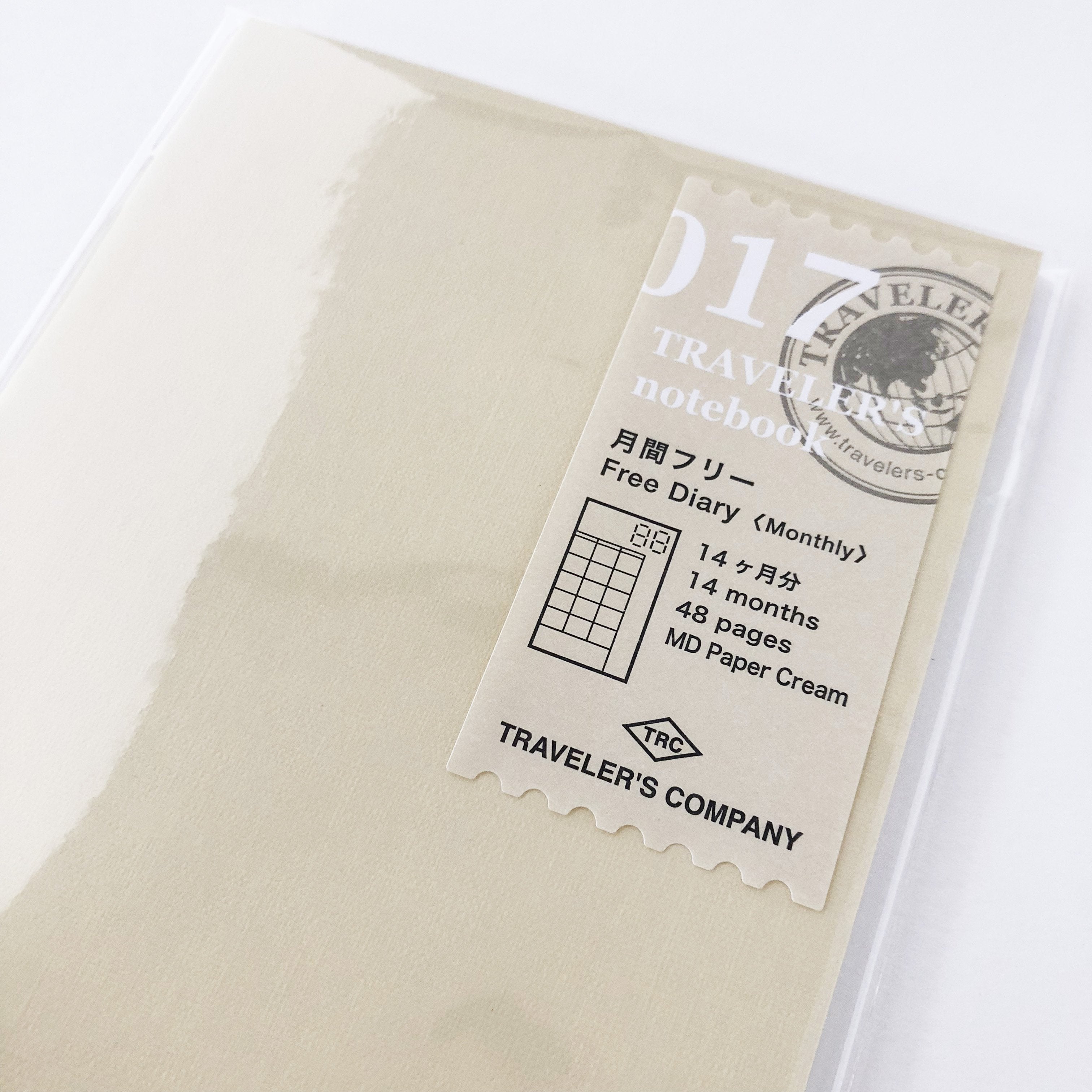 Traveler's Notebook 017 Free Diary Monthly Refill-niconeco zakkaya