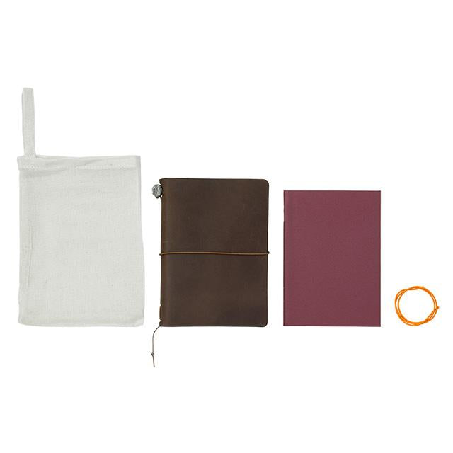 Traveler's Notebook - Brown(Passport)-niconeco zakkaya