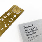 TRC Brass Template Ruler - Number-niconeco zakkaya