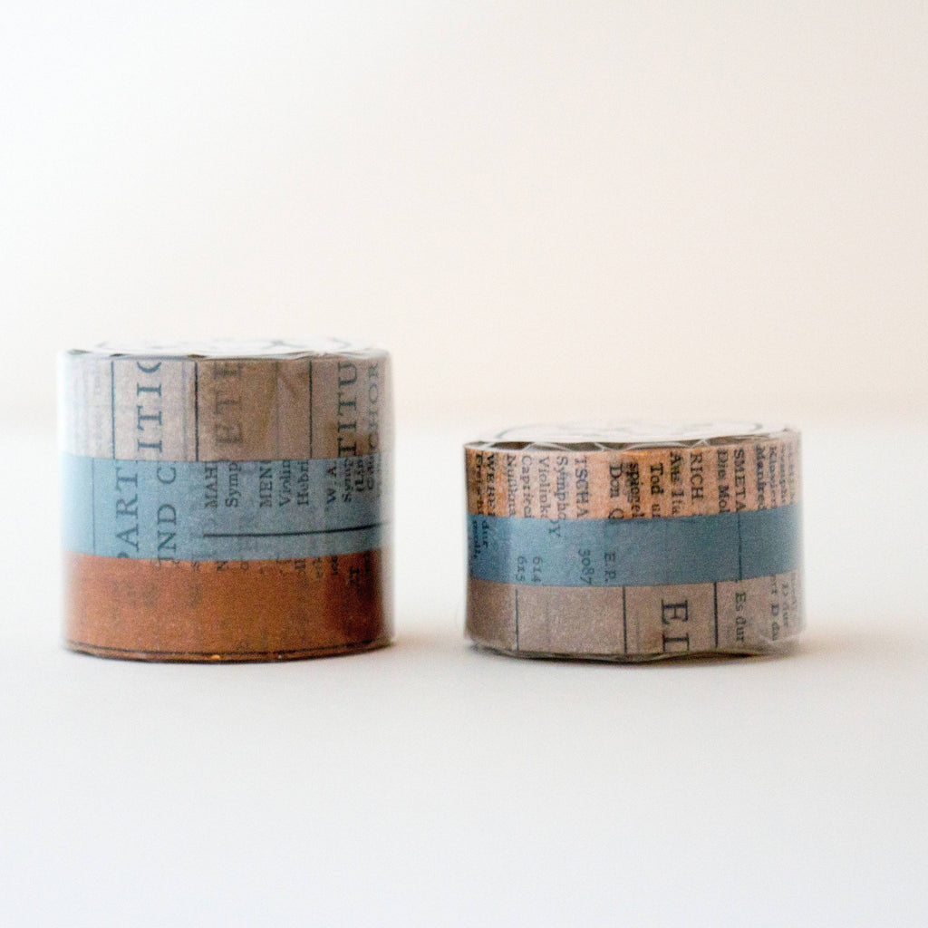 Classiky x Yoko Inoue Vintage-style Old Book Collage Washi Tape 3pc – Pinky  Elephant